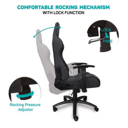 CONNECT IT CGC-1200-GY - Gaming stolica Monaco Pro siva/crna