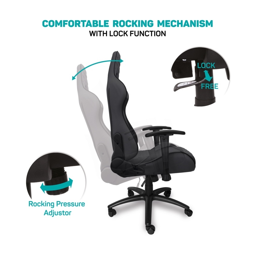 CONNECT IT CGC-1200-GY - Gaming stolica Monaco Pro siva/crna
