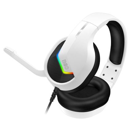 CONNECT IT CHP-3595-WH - LED RGB Gaming slušalice s mikrofonom bijela/crna
