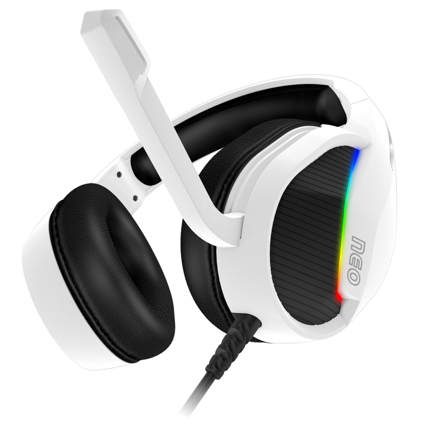 CONNECT IT CHP-3595-WH - LED RGB Gaming slušalice s mikrofonom bijela/crna