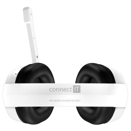 CONNECT IT CHP-3595-WH - LED RGB Gaming slušalice s mikrofonom bijela/crna