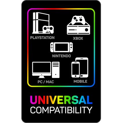 CONNECT IT CHP-3595-WH - LED RGB Gaming slušalice s mikrofonom bijela/crna
