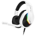 CONNECT IT CHP-3595-WH - LED RGB žičane gaming slušalice s mikrofonom bijela/crna