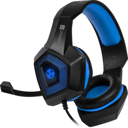 CONNECT IT CHP-5500-BL - LED Gaming slušalice s mikrofonom crna/plava