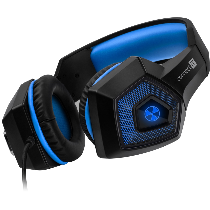 CONNECT IT CHP-5500-BL - LED Gaming slušalice s mikrofonom crna/plava