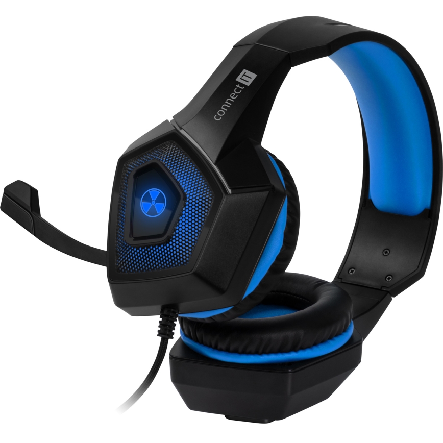 CONNECT IT CHP-5500-BL - LED Gaming slušalice s mikrofonom crna/plava