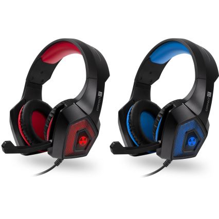 CONNECT IT CHP-5500-BL - LED Gaming slušalice s mikrofonom crna/plava