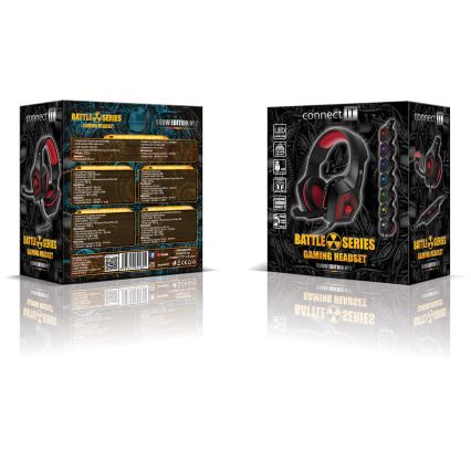CONNECT IT CHP-5500-RD - LED Gaming slušalice s mikrofonom crna/crvena