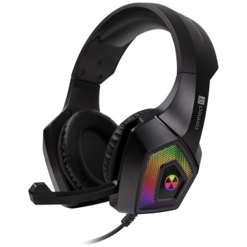 CONNECT IT CHP-5600-BK - LED RGB Gaming slušalice s mikrofonom crna