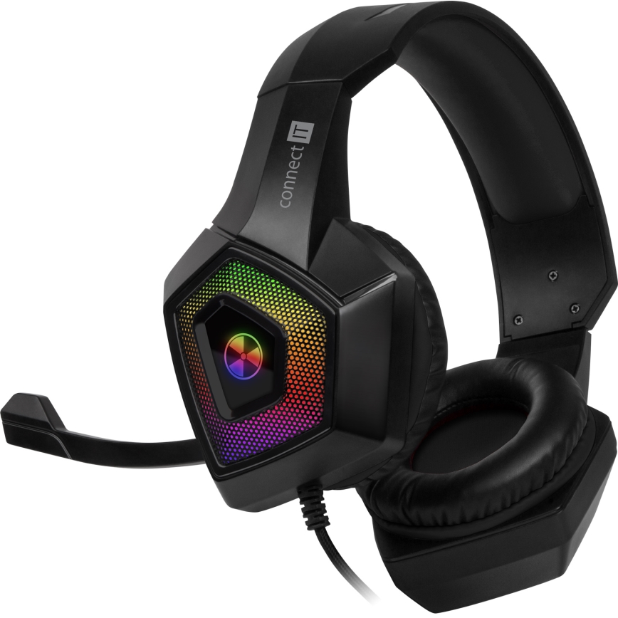 CONNECT IT CHP-5600-BK - LED RGB Gaming slušalice s mikrofonom crna