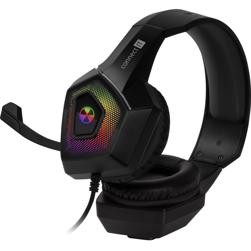 CONNECT IT CHP-5600-BK - LED RGB Gaming slušalice s mikrofonom crna