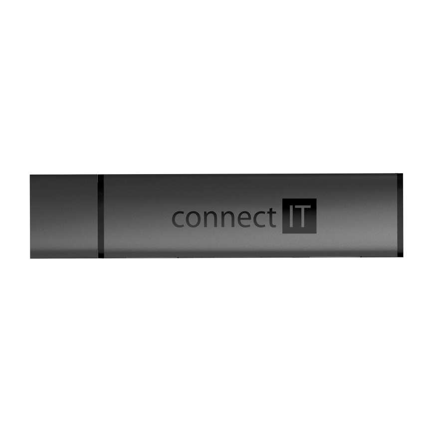 CONNECT IT CHU-4060-AN - USB-A hub s čitačem memorijskih kartica 4u1