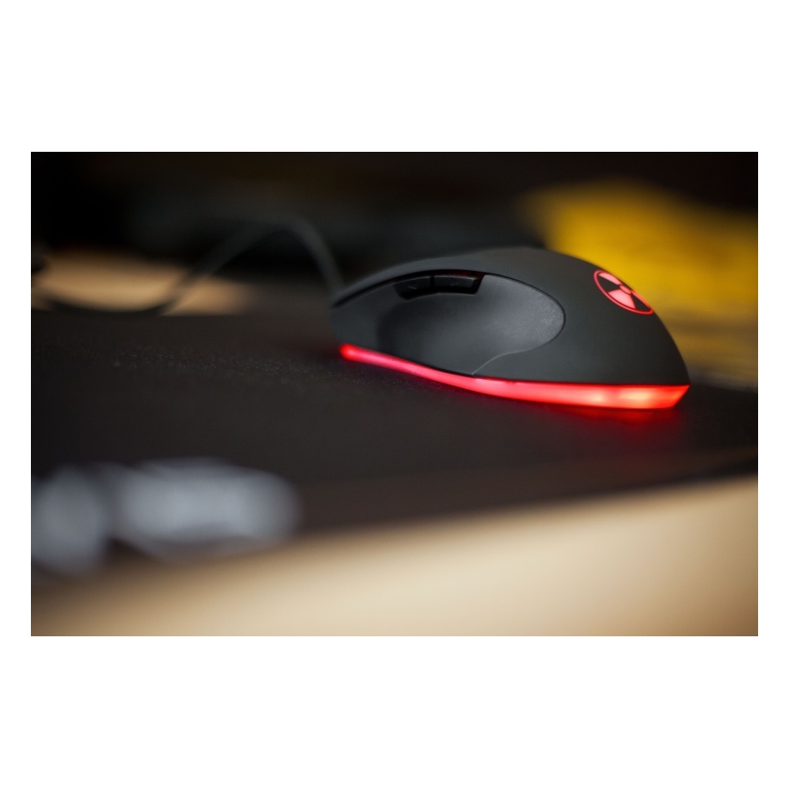 CONNECT IT CI-1128 - LED Žičani gaming miš 1000/1200/1600/3200 DPI crna