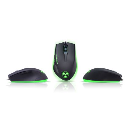CONNECT IT CI-1128 - LED Žičani gaming miš 1000/1200/1600/3200 DPI crna