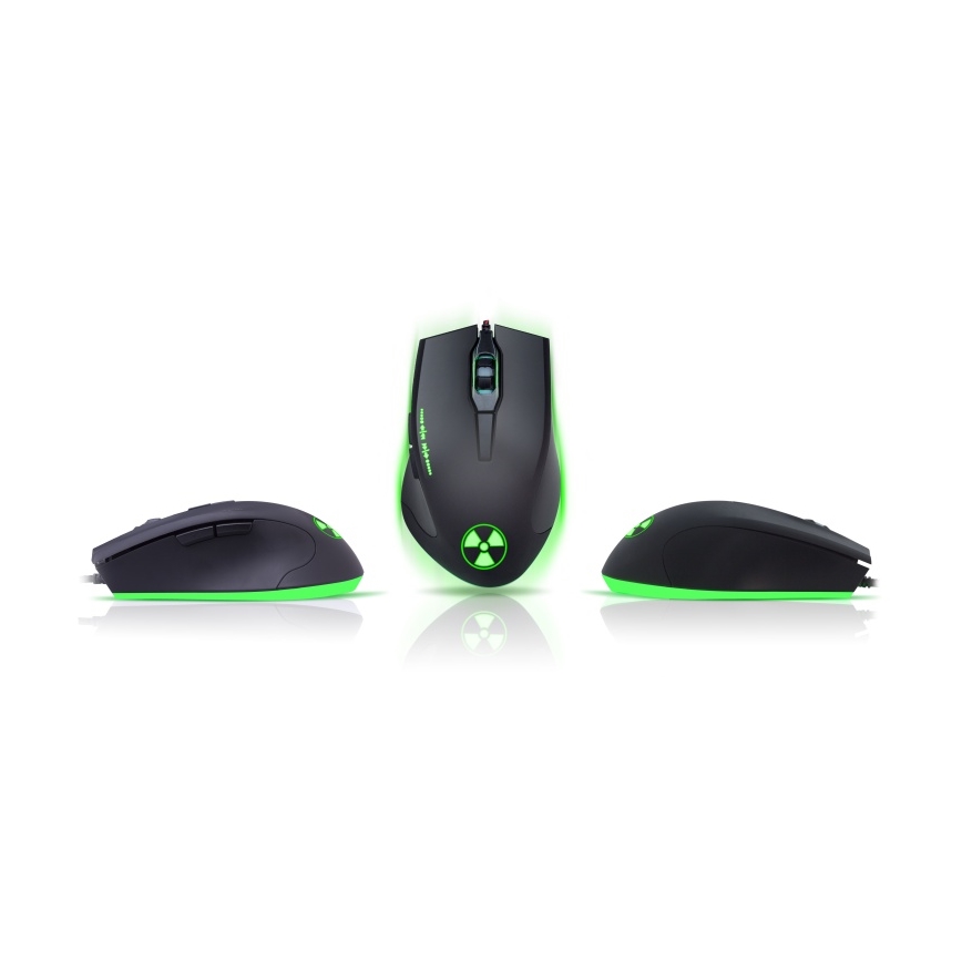 CONNECT IT CI-1128 - LED Žičani gaming miš 1000/1200/1600/3200 DPI crna