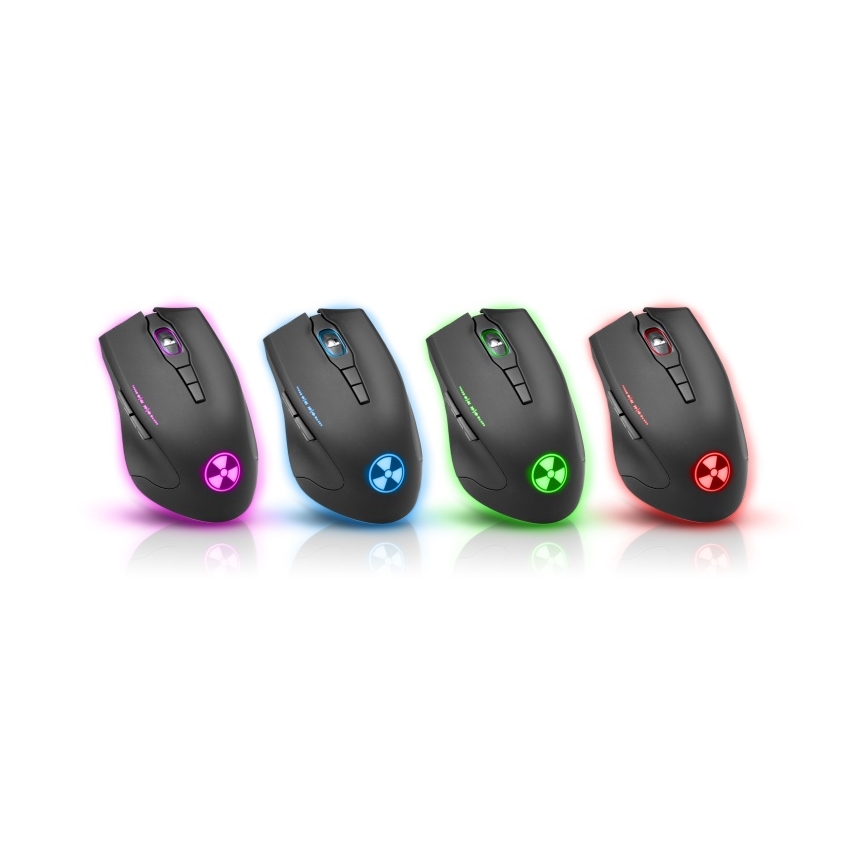 CONNECT IT CI-1128 - LED Žičani gaming miš 1000/1200/1600/3200 DPI crna