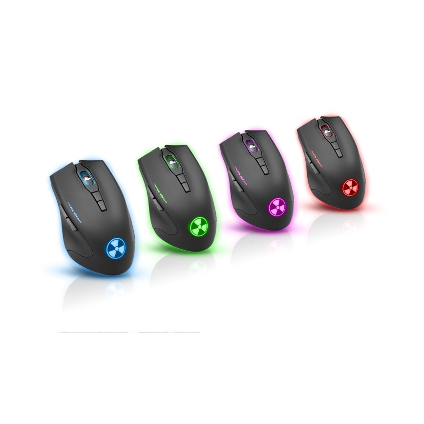 CONNECT IT CI-1128 - LED Žičani gaming miš 1000/1200/1600/3200 DPI crna