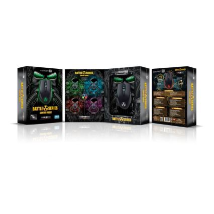 CONNECT IT CI-1128 - LED Žičani gaming miš 1000/1200/1600/3200 DPI crna