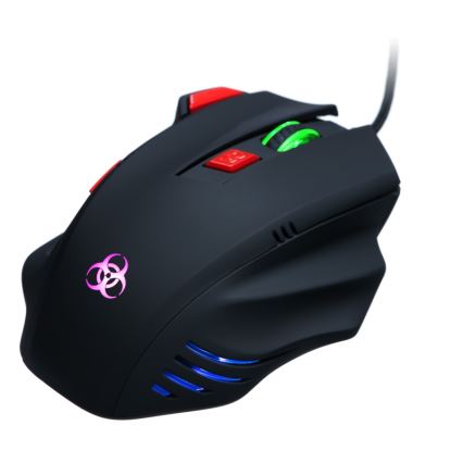 CONNECT IT CI-191 - LED Žičani gaming miš 800/1600/2400/3200 DPI crna