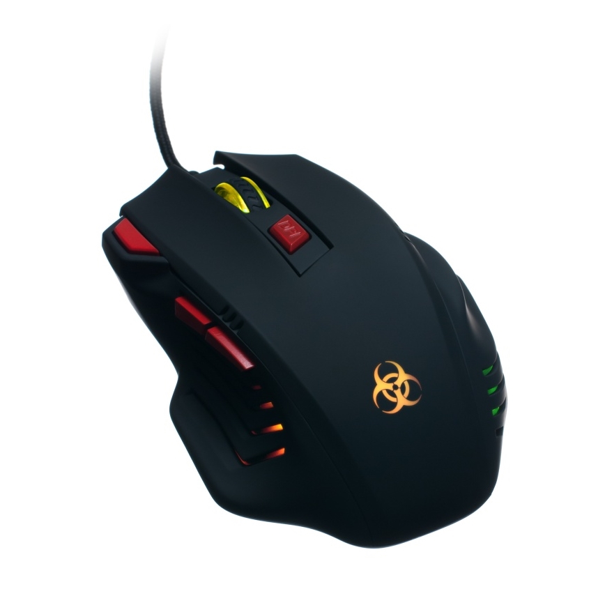 CONNECT IT CI-191 - LED Žičani gaming miš 800/1600/2400/3200 DPI crna