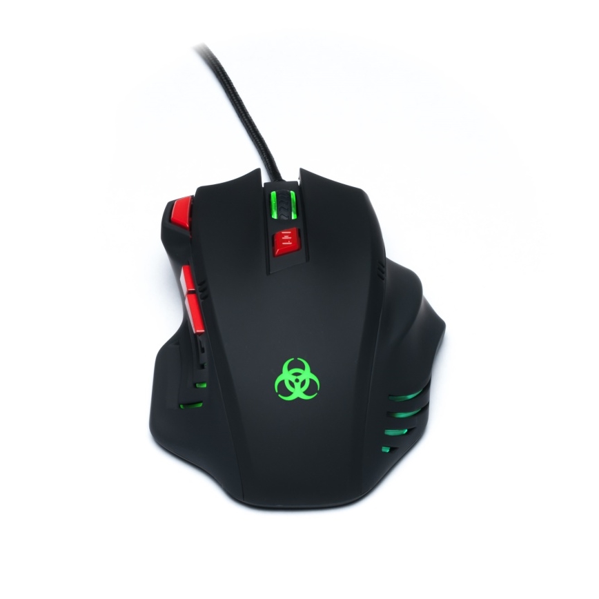 CONNECT IT CI-191 - LED Žičani gaming miš 800/1600/2400/3200 DPI crna