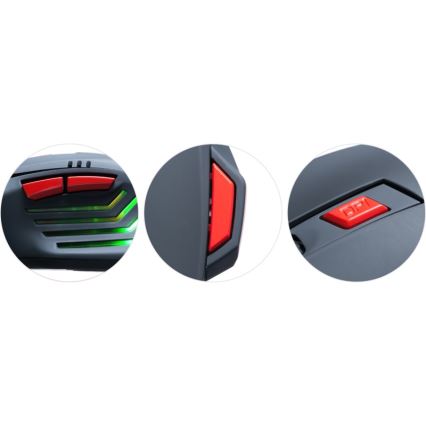 CONNECT IT CI-191 - LED Žičani gaming miš 800/1600/2400/3200 DPI crna