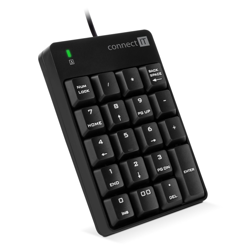 CONNECT IT CKB-0060-BK - Žičana numerička tipkovnica crna