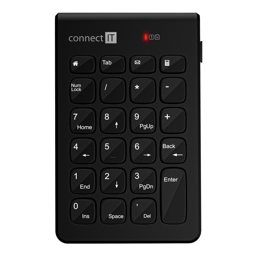 CONNECT IT CKB-0062-BK - Bežična numerička tipkovnica 1xAAA crna