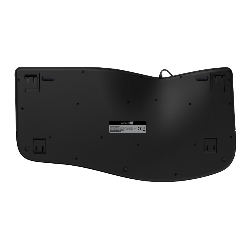 CONNECT IT CKB-2800-CS - Ergonomska bežična tipkovnica s CZ/SK lokalizacijom crna