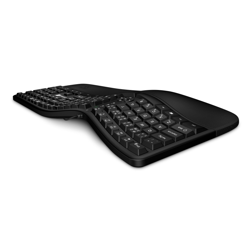 CONNECT IT CKB-2800-CS - Ergonomska bežična tipkovnica s CZ/SK lokalizacijom crna
