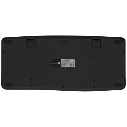 CONNECT IT CKM-6010-CS - Ergonomska bežična tipkovnica i miš 800/1200/1600/2400 DPI s CZ/SK lokalizacijom 1xAA + 2xAAA crna
