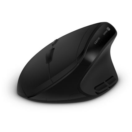 CONNECT IT CKM-6010-CS - Ergonomska bežična tipkovnica i miš 800/1200/1600/2400 DPI s CZ/SK lokalizacijom 1xAA + 2xAAA crna