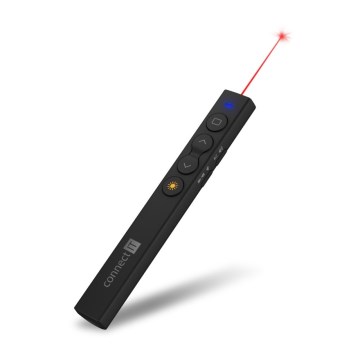 CONNECT IT CLP-2050-BK - Bežični prezenter s laserskim pokazivačem 1xAAA