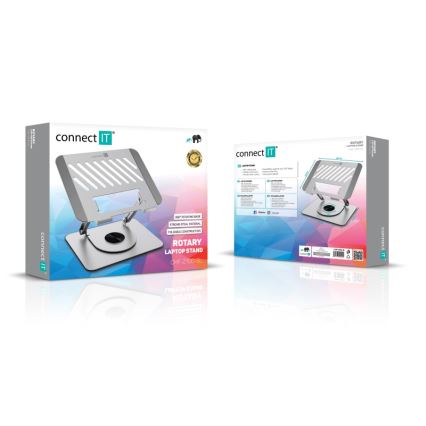 CONNECT IT CMF-2100-SL - Okretni stalak za laptop srebrna