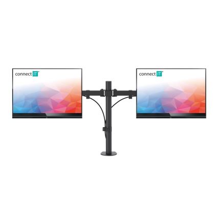 CONNECT IT CMF-3203-BK - Univerzalni nosač za 2 monitora 13-32” crna