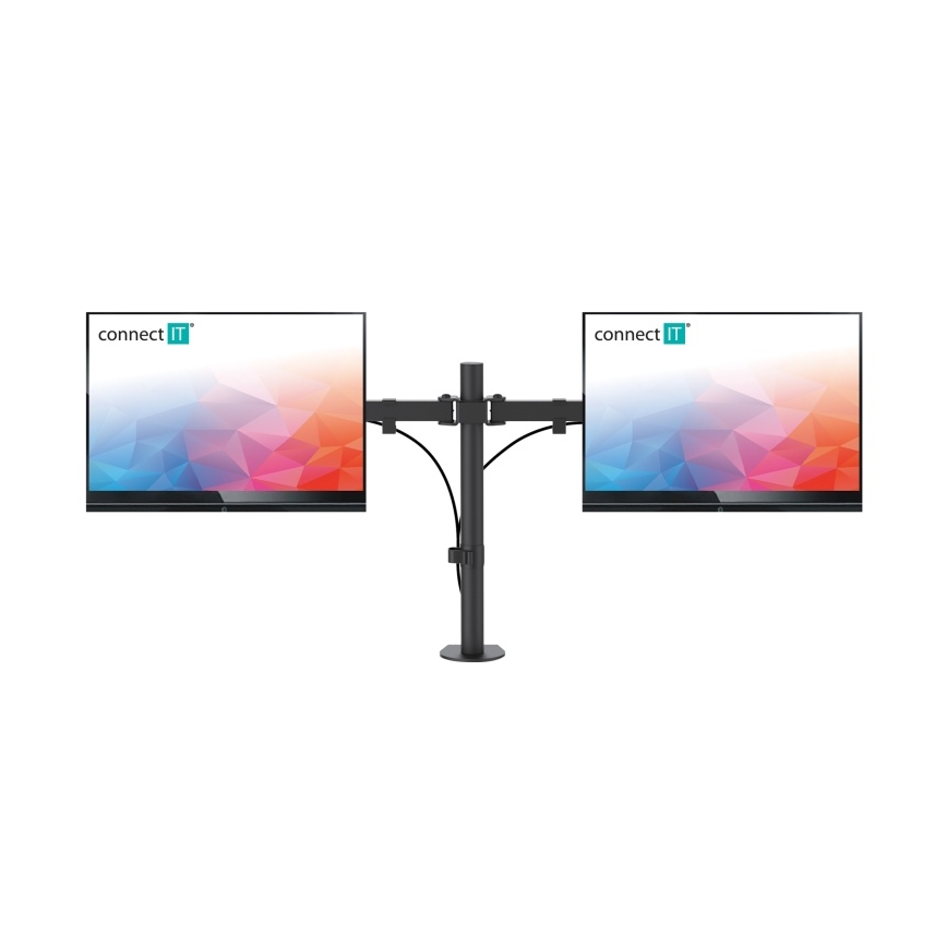 CONNECT IT CMF-3203-BK - Univerzalni nosač za 2 monitora 13-32” crna