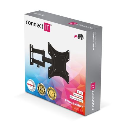 CONNECT IT CMH-2012-BK - Zidni nosač za TV 13-37” crna