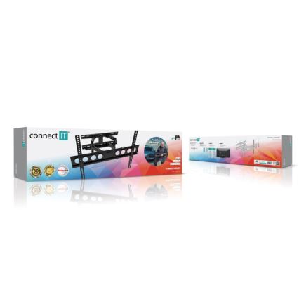 CONNECT IT CMH-7600-BK - Zidni nosač za TV 32-70” crna