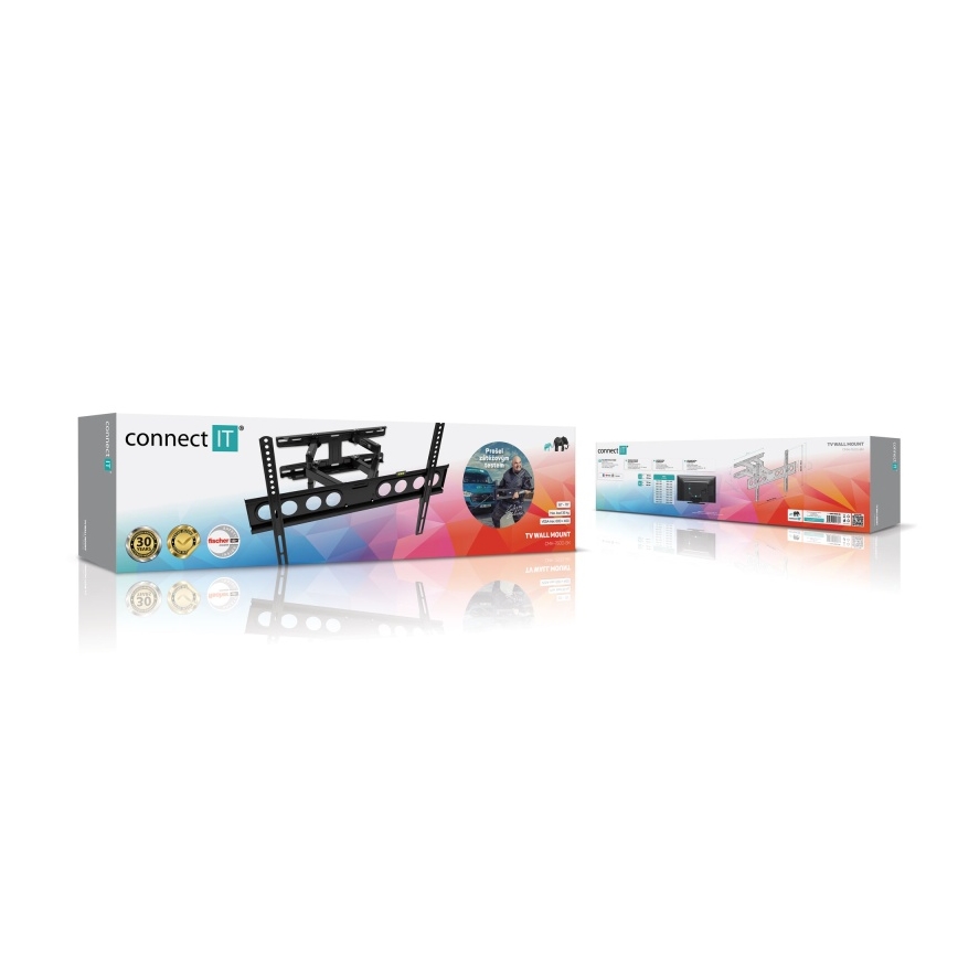 CONNECT IT CMH-7600-BK - Zidni nosač za TV 32-70” crna