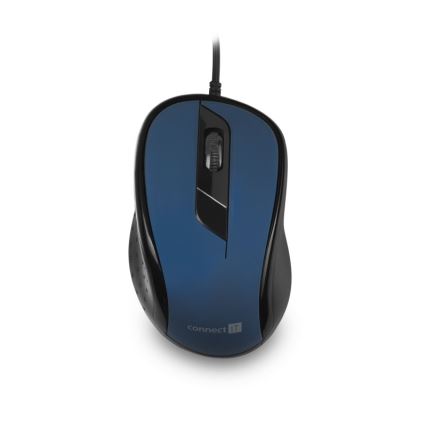 CONNECT IT CMO-1200-BL - Žičana miša 1000 DPI crna/plava