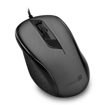 CONNECT IT CMO-1200-GY - Žičani miš 1000 DPI crna/siva