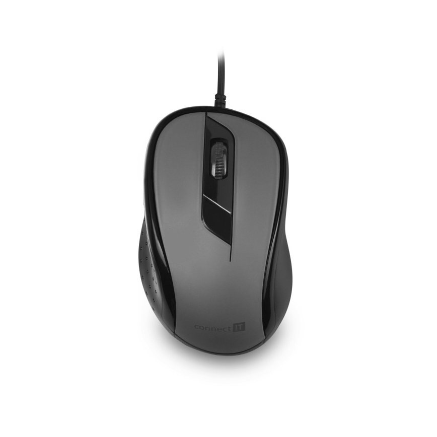 CONNECT IT CMO-1200-GY - Žičani miš 1000 DPI crna/siva