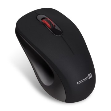CONNECT IT CMO-2230-BK - Bežični tihi miš MUTE 1200 DPI 1xAA crna