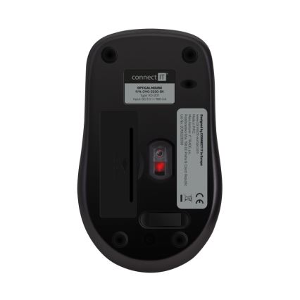 CONNECT IT CMO-2230-BK - Bežični tihi miš MUTE 1200 DPI 1xAA crna