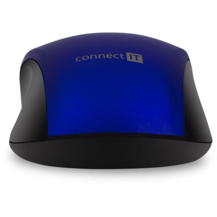 CONNECT IT CMO-2230-BL - Bežična tiha miš MUTE 1200 DPI 1xAA crna/plava