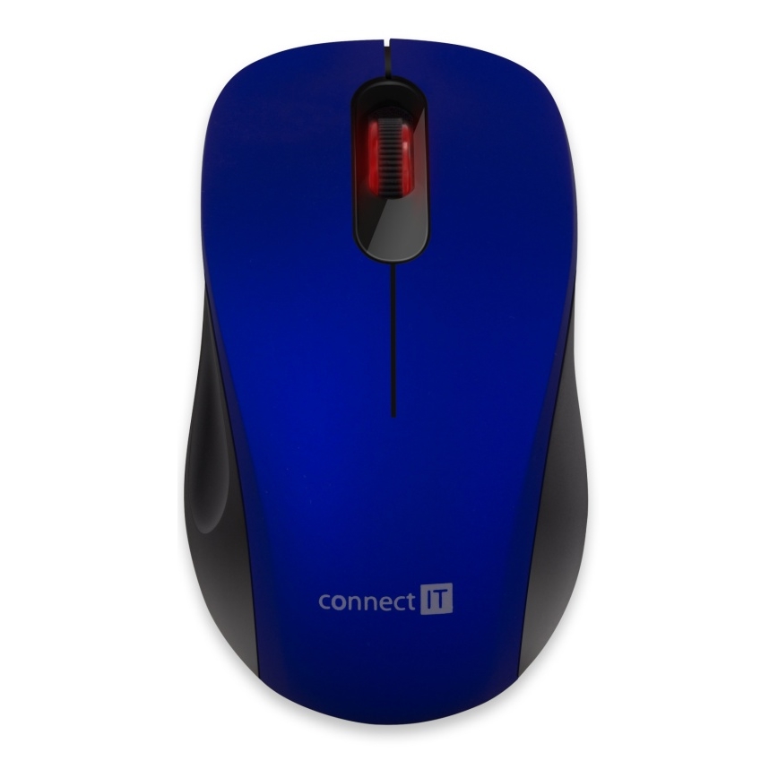 CONNECT IT CMO-2230-BL - Bežični tihi miš MUTE 1200 DPI 1xAA crna/plava