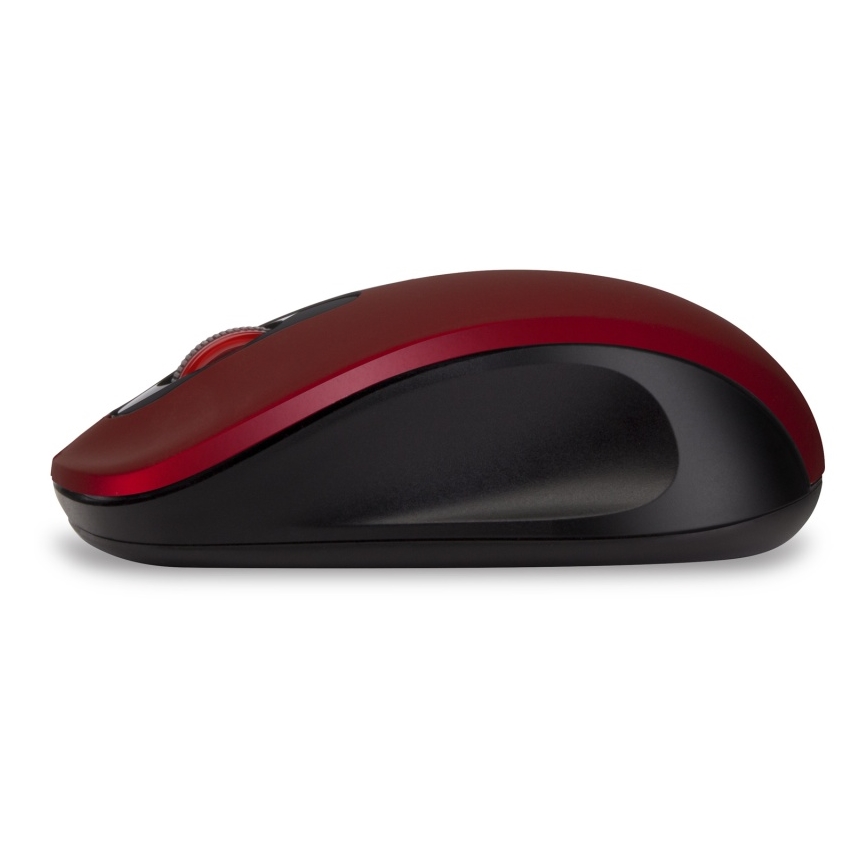 CONNECT IT CMO-2230-RD - Bežični tihi miš MUTE 1200 DPI 1xAA crna/crvena