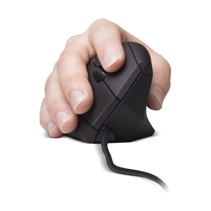 CONNECT IT CMO-2500-BK - Ergonomski žični miš Verti Wire 1000/1600 DPI crni