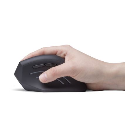 CONNECT IT CMO-2510-BK - Ergonomski bežični miš Verti Wireless 800/1200/1600 DPI 2xAAA crna