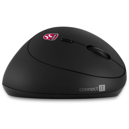 CONNECT IT CMO-2600-BK - Ergonomski bežični miš 800/1200/1600 DPI 1xAA crna